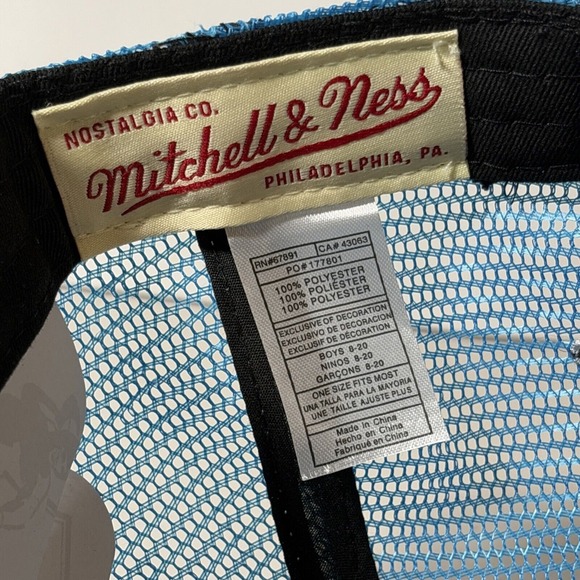 Mitchell & Ness Pittsburgh Penguins Blue NHL Snapback Trucker Hat‎ NEW Youth - Picture 7 of 7